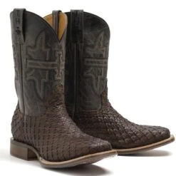 Tin Haul Men's Son Of A Buck Brown Square Toe Boots 14-020-0077-0440 -Ariat Boot Shop 0381724 2
