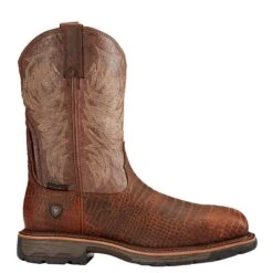 Ariat® Men's WorkHog Brown Croco Print Composite Toe Boots 10017416 -Ariat Boot Shop 10017416 side11