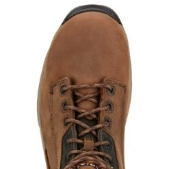 Ariat Men's Brown Mastergrip 6" H2O Waterproof Work Boot 10017421 -Ariat Boot Shop 10017421 toe
