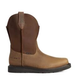 Ariat Men's Rambler Work Edge Earth Brown Square Steel Toe Boots 10035882 7 Ariat Men's Rambler Work Edge Earth Brown Square Steel Toe Boots 10035882 -Ariat Boot Shop 10035882 side