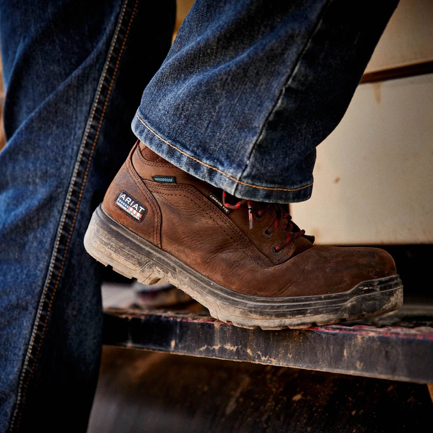 Ariat Men's Turbo 6" USA Assembled H2O Carbon Toe Work Boots 10036739 2 Ariat Men's Turbo 6" USA Assembled H2O Carbon Toe Work Boots 10036739 - Image 2