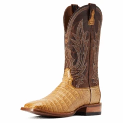Ariat® Men's Brown Gunslinger Caiman Square Toe Boots 10042476 -Ariat Boot Shop 10042476c
