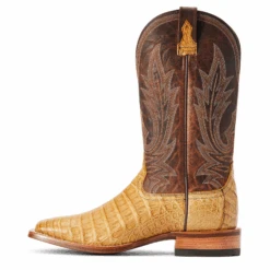 Ariat® Men's Brown Gunslinger Caiman Square Toe Boots 10042476 -Ariat Boot Shop 10042476d