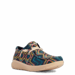 Ariat® Men's Hilo Stretch Lace Blue Aztec Slip On Shoes 10042502