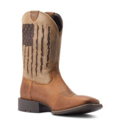 Ariat® Men's Sport My Country VentTEK™ Faithful Brown Boots 10044564 12 Ariat® Men's Sport My Country VentTEK™ Faithful Brown Boots 10044564 -Ariat Boot Shop 10044564 medial