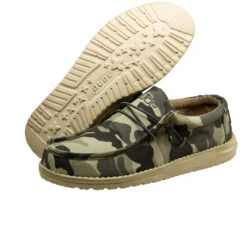 Hey Dude Men's Wally Canvas Camo Shoes 110067003 -Ariat Boot Shop 110067003 WALLY CAMO 3