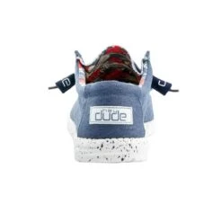 Hey Dude Men's Wally Stretch Blue Shoes 110382600 -Ariat Boot Shop 110382600 WALLY STRETCH BLUE 05