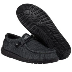 Hey Dude Men's Wally Stretch Midnight Bunker Shoes 110384770 -Ariat Boot Shop 110384770 WALLY STRETCH MIDNIGHT BUNKER 3
