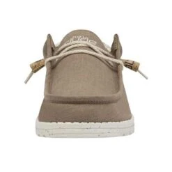 Hey Dude Men's Wally Linen Natural Clay Slip On Shoe 110793298 -Ariat Boot Shop 110793298 3