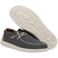 Hey Dude Men's Wally Eco Sox Aegean Slip On Shoes 112472724 -Ariat Boot Shop 112472724 WALLY ECO SOX AEGEAN LEFT 33