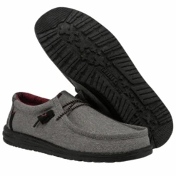 Hey Dude® Men's Wally Eco Ascend Ripstop Grey Shoes 112623335 -Ariat Boot Shop 112623335d