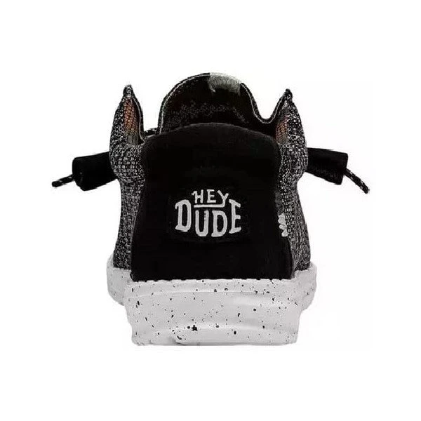 Hey Dude Men's Wally Sox Stitch Black Casual Shoes 40161-0YH 4 Hey Dude Men's Wally Sox Stitch Black Casual Shoes 40161-0YH - Image 4