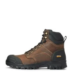 Ariat® Men's Treadfast 6" Steel Toe Brown Leather Work Boots 10034671 -Ariat Boot Shop 57 14f9dbab 819a 48be 9b6d d29727018a1e