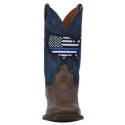 Dan Post Men's Thin Blue Line American Flag Square Toe Boots DP4515 -Ariat Boot Shop 57 2852abb3 39fc 4c0c a1d8 adb3589343c7