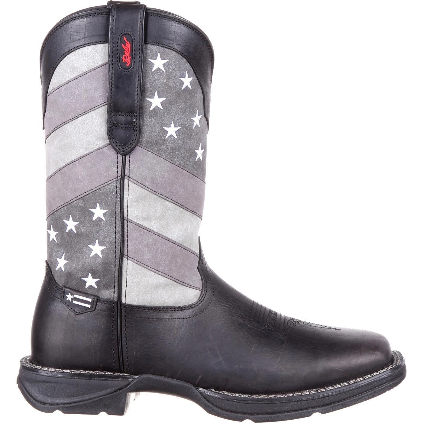 Durango Men's Rebel Faded Black & Grey Flag Square Toe Boot DDB0125 3 Durango Men's Rebel Faded Black & Grey Flag Square Toe Boot DDB0125 - Image 3
