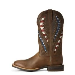 Ariat® Men's Quickdraw VentTEK® Brown Patriotic Flag Boots 10027165 -Ariat Boot Shop 57 c4b2f287 7033 4147 9749 5233144265f3