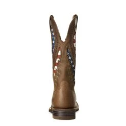 Ariat® Men's Quickdraw VentTEK® Brown Patriotic Flag Boots 10027165 -Ariat Boot Shop 57 deedf628 8013 4b61 86fe f14d0a6c5d05