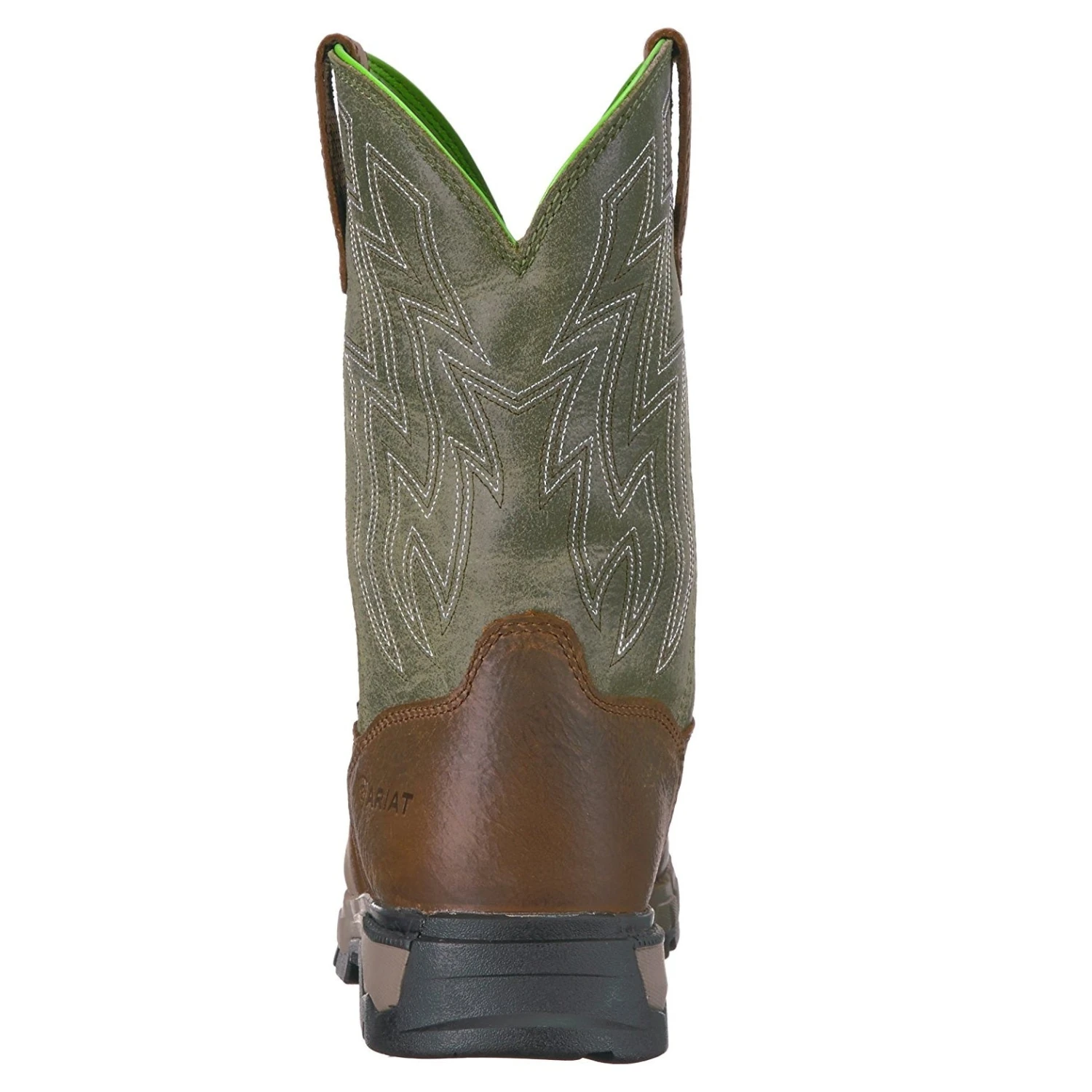 Ariat® Men's Rebar Flex Western H2O Rye Brown & Green Boots 10021485 4 Ariat® Men's Rebar Flex Western H2O Rye Brown & Green Boots 10021485 - Image 4