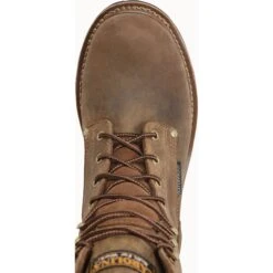 Carolina Men's Poplar 8" Waterproof Brown Logger Work Boots CA9052 -Ariat Boot Shop CA9052 Top