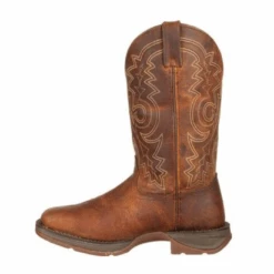 Durango® Men's 12" Western Brown Square Toe Work Boots DB4343 -Ariat Boot Shop DB4343 4