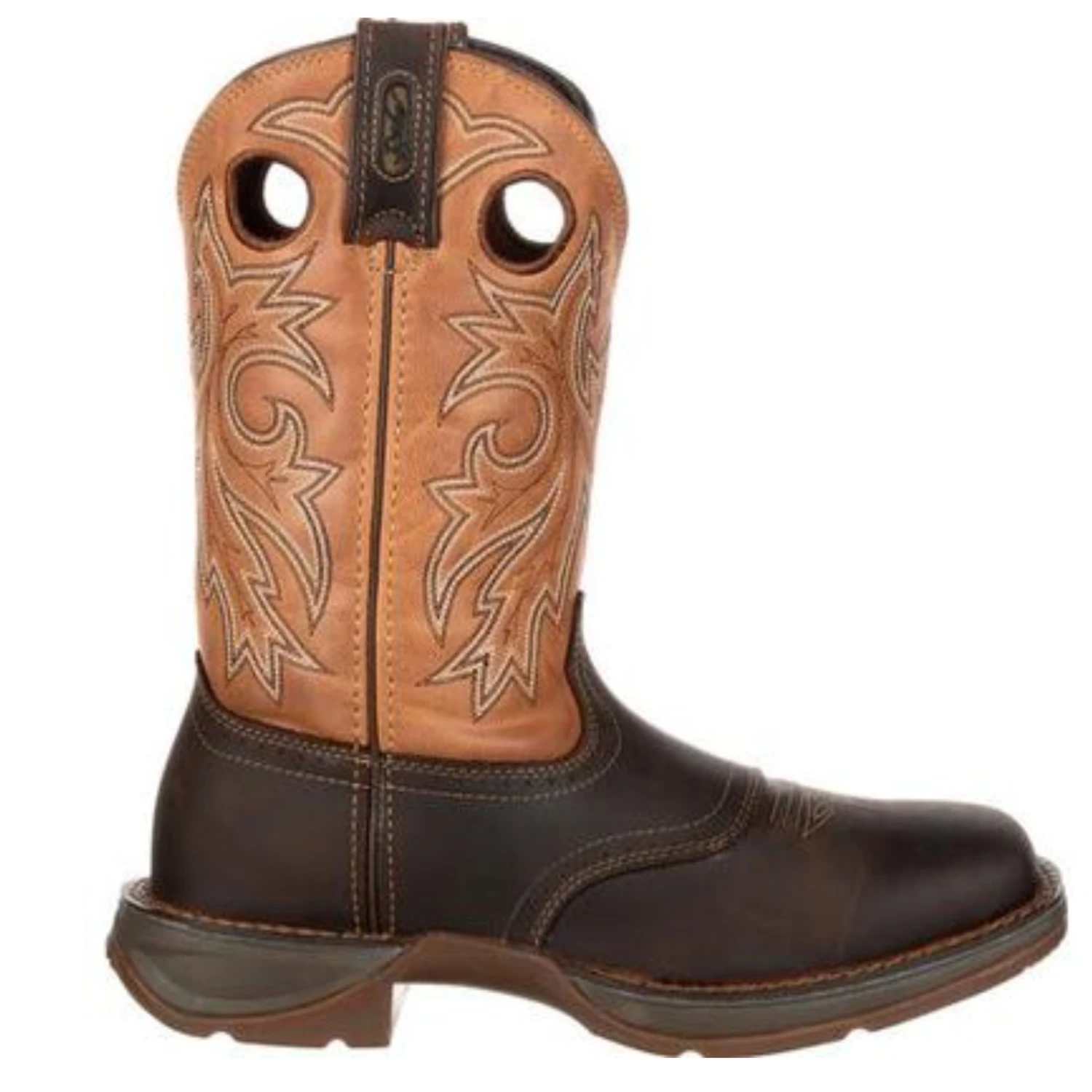 Durango® Men's Western 11" Brown & Tan Saddle Square Toe Boots DB4442 3 Durango® Men's Western 11" Brown & Tan Saddle Square Toe Boots DB4442 - Image 3