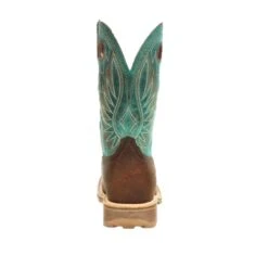 Durango® Men's Maverick Ranger Brown & Turquoise Square Toe Boots DDB0300 -Ariat Boot Shop DDB0300C