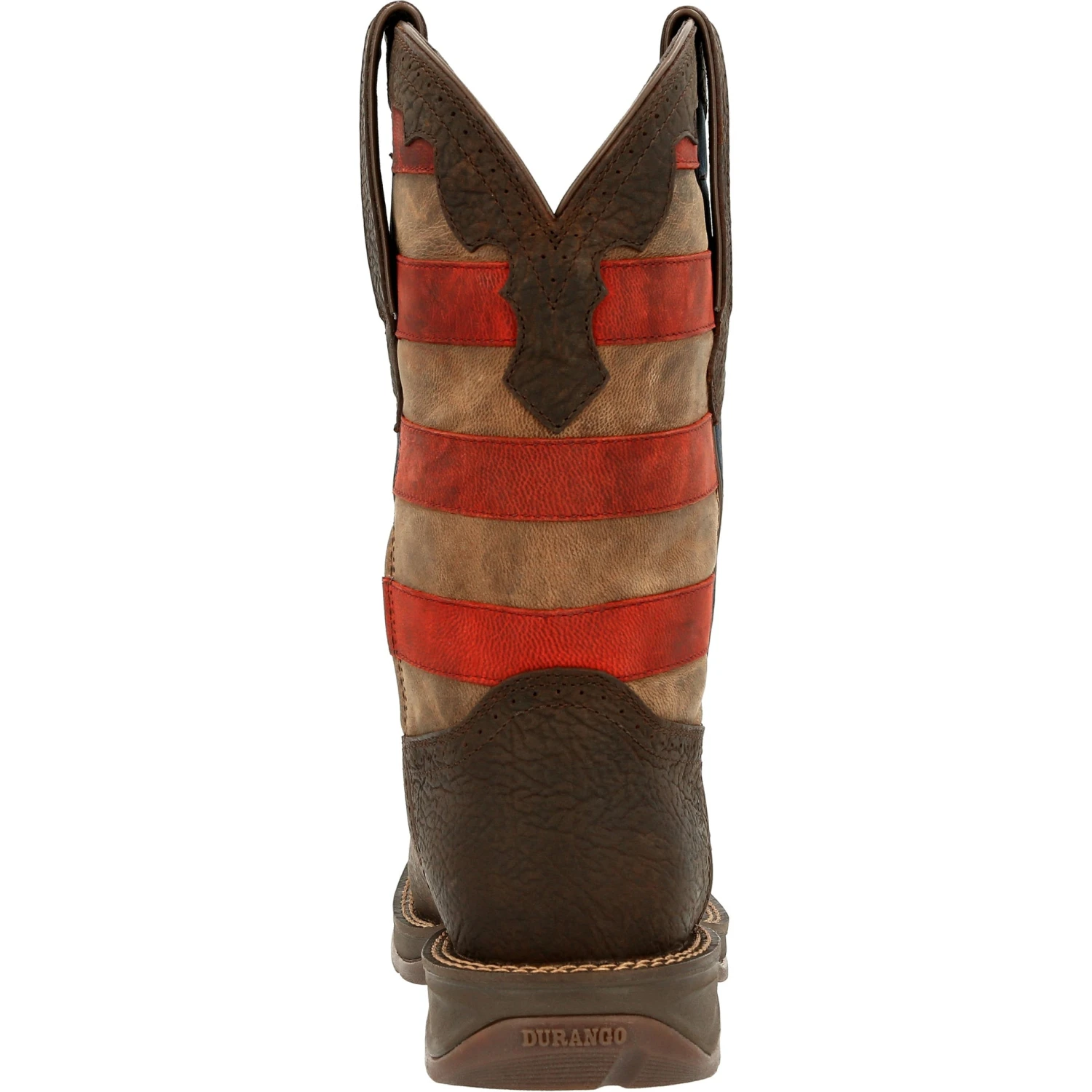 Durango Men's Rebel Vintage Flag Dark Brown Western Boots DDB0328 5 Durango Men's Rebel Vintage Flag Dark Brown Western Boots DDB0328 - Image 5
