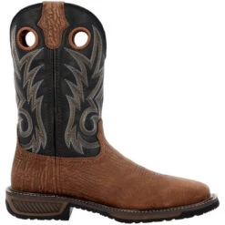 Durango Men's Brown & Black Steel Toe Work Boots DDB0401 -Ariat Boot Shop DDB0401 side 2
