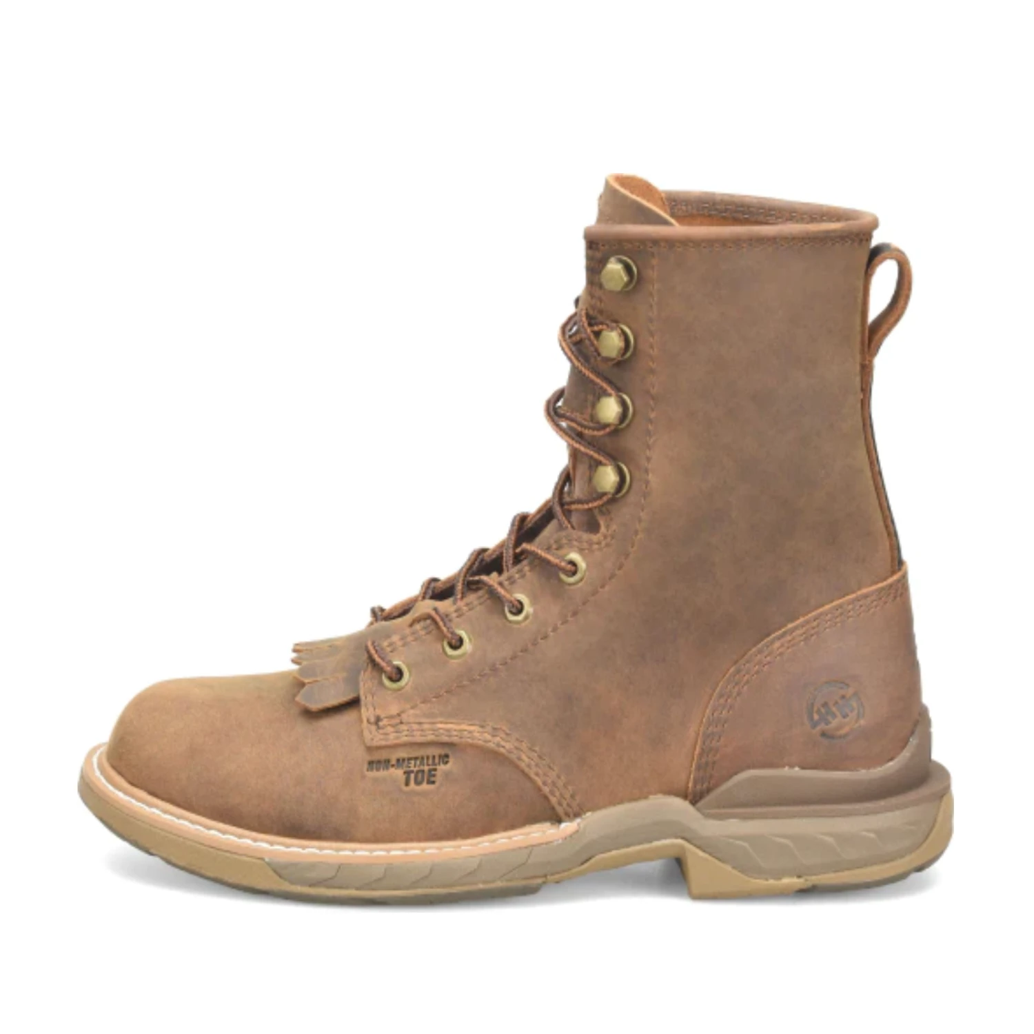 Double H® Men's 8" U Toe Lacer Medium Brown Work Boots DH5394 4 Double H® Men's 8" U Toe Lacer Medium Brown Work Boots DH5394 - Image 4