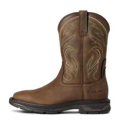 Ariat Men's WorkHog XT Cottonwood Brown Soft Toe Work Boots 10038321 -Ariat Boot Shop F21 MNS WORK 10038321 side