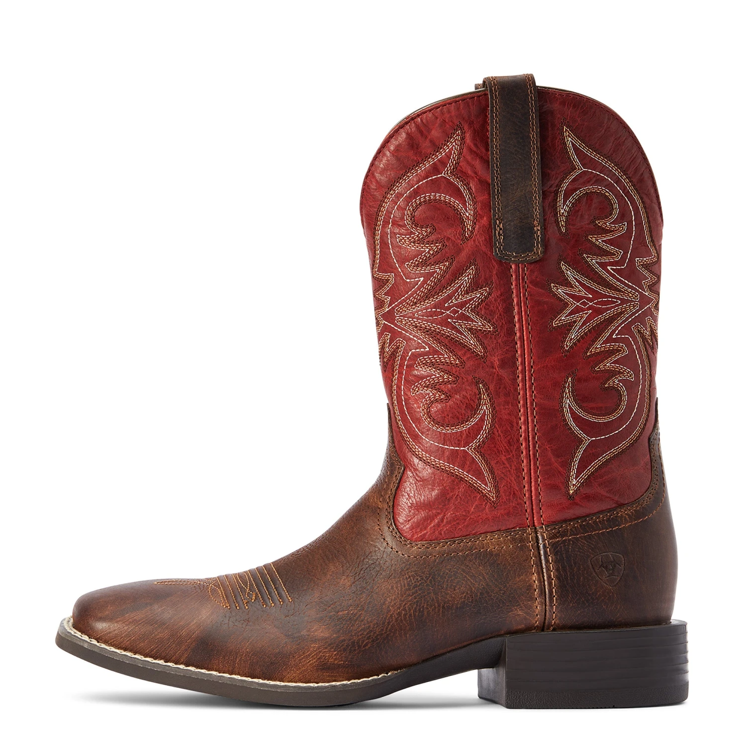 Ariat® Men's Sport Pardner Matte Brown & Red Square Toe Boots 10042391 4 Ariat® Men's Sport Pardner Matte Brown & Red Square Toe Boots 10042391 - Image 4