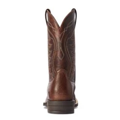 Ariat® Men's Reckoning Smooth Quill& Brown Boots 10042473 -Ariat Boot Shop F22 MNS WEST 10042473 heel