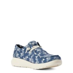 Ariat® Men's Hilo Stretch Lace Bonefish Blue Slip On Shoes 10042500 -Ariat Boot Shop F22 MNS WEST 10042500 medial