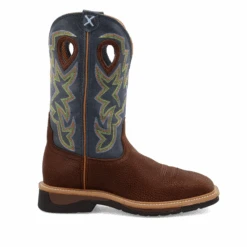 Twisted X® Men's Peanut Distressed & Navy Western Work Boots MLCW016 7 Twisted X® Men's Peanut Distressed & Navy Western Work Boots MLCW016 -Ariat Boot Shop MLCW016d