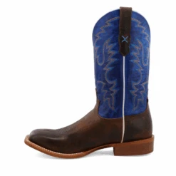 Twisted X® 12" Rancher Indigo Blue & Brown Square Toe Boots MRAL029 -Ariat Boot Shop MRAL029 1