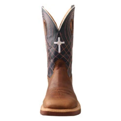 Twisted X Men's Mocha & Navy Ally Toe H2O Work Boots MXBAW01 -Ariat Boot Shop MXBAW01 5