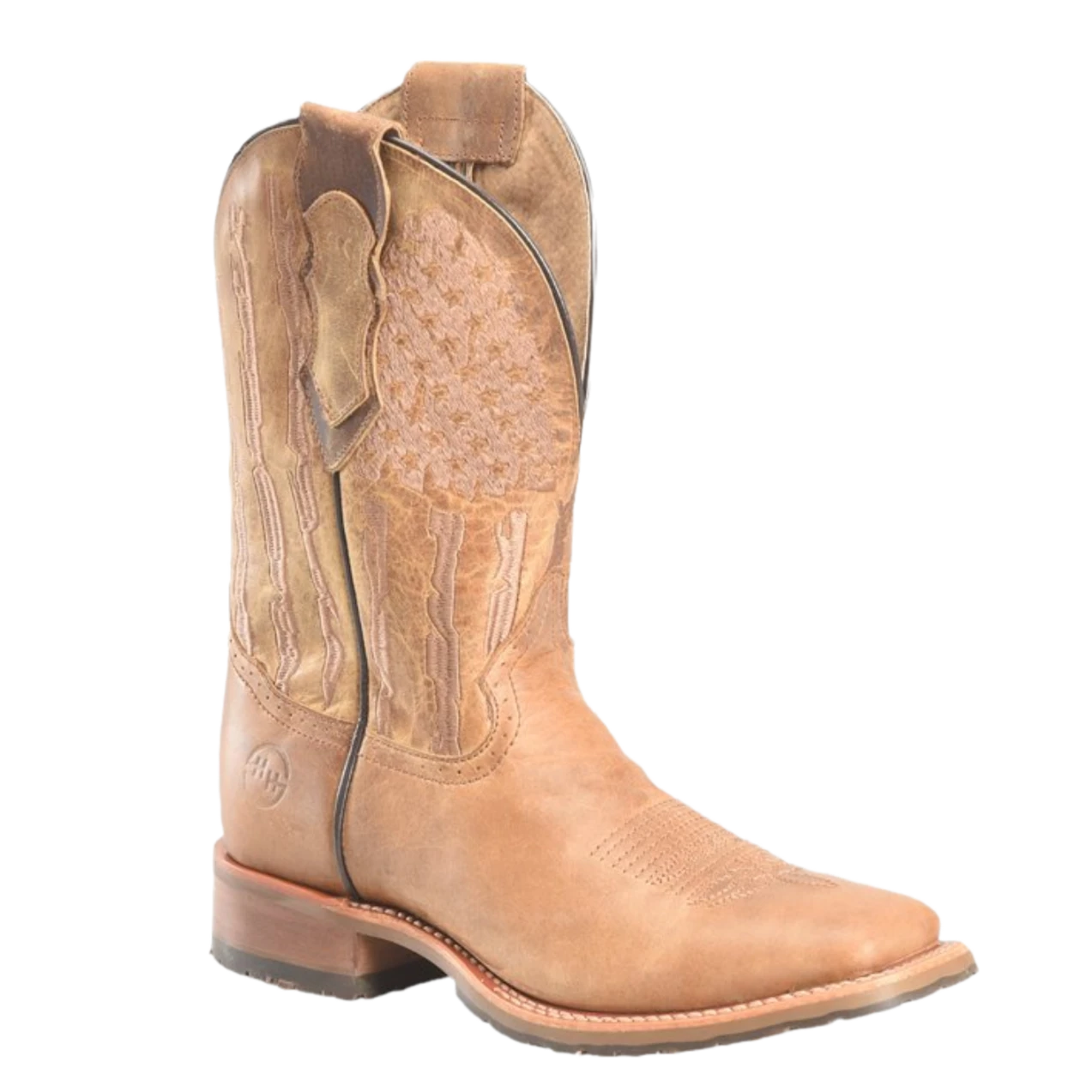 Double H® Men's 11" Covada American Flag Western Tan Boots DH7033 1 Double H® Men's 11" Covada American Flag Western Tan Boots DH7033