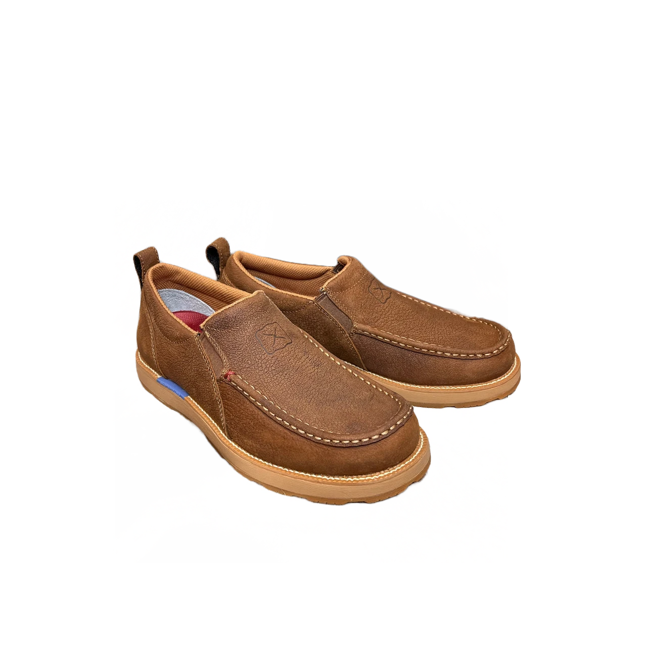 Twisted X Men's Tawny Brown CellStretch Wedge Driving Moc MCAX004 1 Twisted X Men's Tawny Brown CellStretch Wedge Driving Moc MCAX004