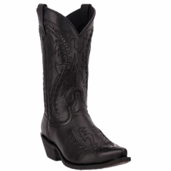 Laredo Men's Laramie Black Goat Bucklace Western Boots 68430