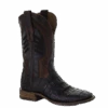 Corral Boots Corral Men's Oil Brown Caiman Embroidered Square Toe Boots A3878