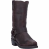 Dingo Men's Dark Brown Dean Leather Harness Boots DI19074