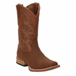 Justin Men's Cowman Cognac Brown Western Boots 7314