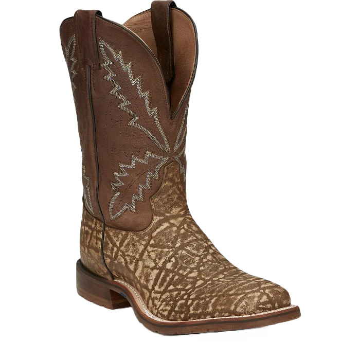 Tony Lama Men's Bowie Taupe Brown Elephant Print Leather Boots XT5103 1 Tony Lama Men's Bowie Taupe Brown Elephant Print Leather Boots XT5103