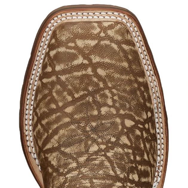 Tony Lama Men's Bowie Taupe Brown Elephant Print Leather Boots XT5103 2 Tony Lama Men's Bowie Taupe Brown Elephant Print Leather Boots XT5103 - Image 2