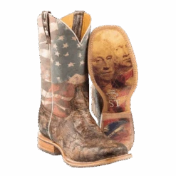 Tin Haul Men's Land Of The Free Square Toe Boots 14-020-0077-0386