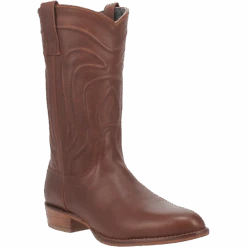Dingo Men's Montana Round Toe Brown Leather Boots DI316-BRN