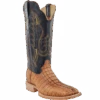 R.Watson® Men's Saddle Hornback Caiman Tail Square Toe Boots RW3010-2
