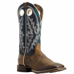 Ariat® Men's Circuit Champ Woodsmoke & Deep Azul Western Boots 10029686