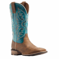 Ariat Men's Ricochet Lightweight Tan & Teal Western Boot 10044568