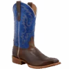 Twisted X® 12" Rancher Indigo Blue & Brown Square Toe Boots MRAL029